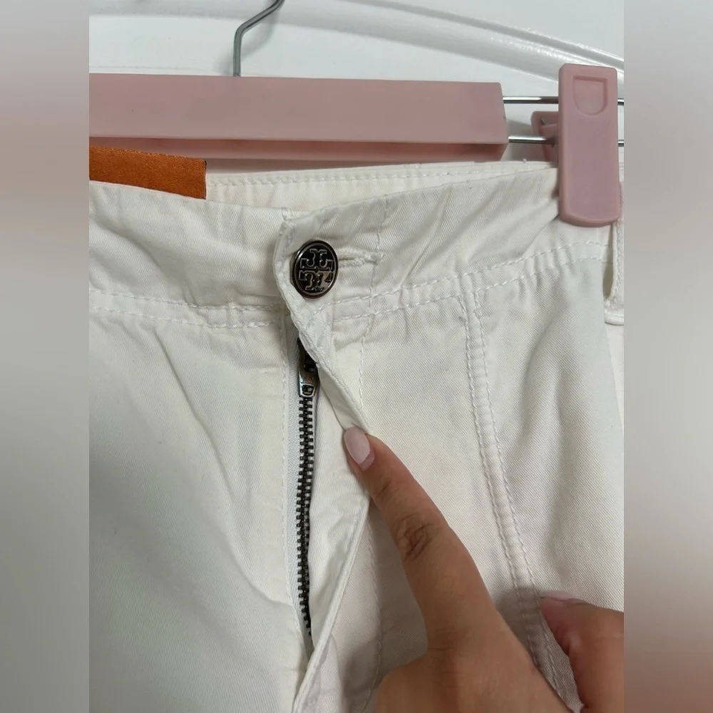 Tory Burch White Fatigue Chino Pants size 28